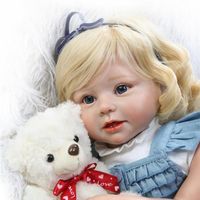 Мягкие силиконовые реалистичные рефарные малыши девочки Девушки Детские куклы 28 70 см детей Детские игрушки со светлыми волосами262F