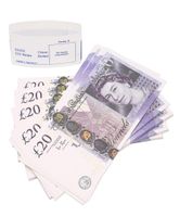 Paper Money Toys UK Pounds GBP British 10 20 50 Comm￩morative Prop Copy Movie Banknotes Toy for Kids Christmas Cadeaux ou Video Film6490088