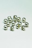 Beadsnice de 6 mm cubiertas de engarzado de metal plateado hallazgos de joyas de cubierta de cuentas con tono de plata.