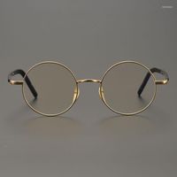 Sunglasses Frames Retro Glasses Frame Men Pure Titanium Roun...