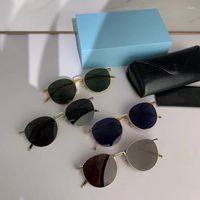 النظارات الشمسية مصمم أزياء B35 نساء Oval Vintage Driving Sun Glasses UV400 حماية نظارات مع صندوق