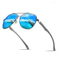 선글라스 고급 빈티지 알루미늄 마그네슘 HD 편광 주행 일요일 안경 항공 Gafas de Sol