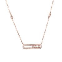 925 Moda de prata Tr￪s colar de pingente de zirc￣o feminino Clavicle Chain Designer Jewelry Gift