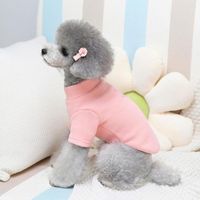 Köpek giyim evcil hayvan kıyafetleri karikatür ayı baskı sıcaklık deri dostu köpekler sweatshirt kostümü kış kazak