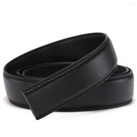 G￼rtel 125/130 cm Fashion Litschi Muster Herren -Schnalle No Belt M￤nner M￤nnliche Lederbandjeans 3,5 cm
