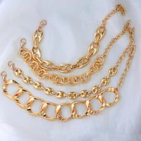 Неклеты богемный модный металлический металлический коренастый штук для женщин простой креативный золотой цвет браслет панк хип -хоп шарм пляжный ювелирный подарок