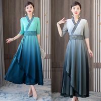 Etnik Giyim 2022 Dantel Kadınlar Cheongsam Asya Gelin Düğün Akşam Partisi Elbiseler Qipao Prom Mesh Elbise elbisesi resmi zarif oryantal