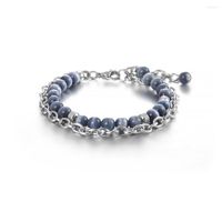 Link-Armb￤nder Edelstahl Mode wei￟e Perlen Minimalistische Armreifen Splei￟en Frauen O-Ketten Schmuckarmband Geschenk f￼r M￤dchen