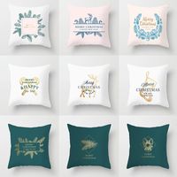 Pillow Nordic Christmas Covers Decorative Printed Cover Poly...