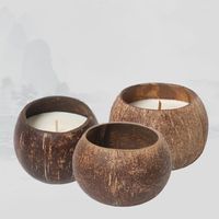 Partes de velas Coconut Shell Art￭culos que fabrican recipiente Baz