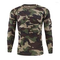 Men' s T Shirts Spring Long Sleeve Tactical Camouflage T...