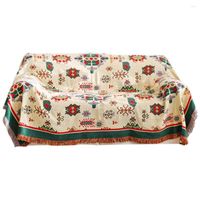 كرسي يغطي البوهيمي رمي بطانية الأريكة الأريكة المحبوكة الأثاث العالمي المقاوم للغبار منشفة لزينة المنزل