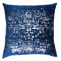 Pillow Home Choice Luxury Decor Velvet Silver Stamping Cover