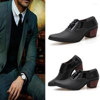 Dress Shoes Increase 6cm Wedding Formal Water Proof Business...