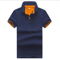 Camisa de verano para hombres 2022 Camisa de verano Hombres s￳lidos de algod￳n de manga corta de algod￳n