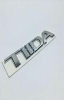 3D -Auto -Emblem f￼r Nissan Tiida Logo Logo Silber Auto Heck -Trunk -Abzeichen Name Plate Aufkleber3068096