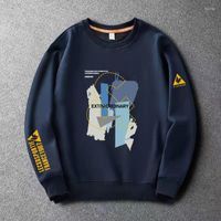 Sudaderas para hombres suéteres 2022 suéter de otoño marea para hombres cuello redondo impresión japonesa japoneses