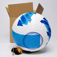 Balls Custom Soccer Ball Match Match Training Blue Size 5 Высококачественный PU Бесплатная печать название 221203