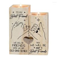 Titulares de velas Candlesticks-gifts para amigos em forma de coração Candlesticks Friend velas presentes de aniversário Decorações de casa