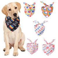 Abbigliamento per cani Cat Bandana Triangolo Sciarpe Rainbow Color Bibiere lavabili Kerchief Party Accessori per animali domestici Decorazione del collo