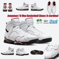 Jumpman Men Basketball Shoes 7s 8s South Beach Playoff Ray Allen Patent Leather Mens Papacers Sports Sports