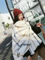 Scarve Winter Vintage Schals Ladies Nachahmung Kaschmir Plaid Schal Mujer Wrap Scarve Stoles Bufanda Hijab 221205