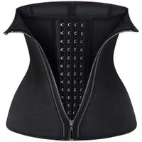 Ceinture minceur la taille des femmes en latex zipper corset sport cincher sablier slinom-joint corpus corset corset shaper haute compression entraîne ceinture t221205