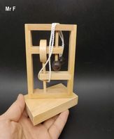 Gracioso rompecabezas 3D IQ Wood Brain Teaser Inteligencia de juego de la mente a trav￩s de los juguetes de madera de la cuerda para ni￱os5215820