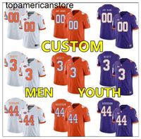 Clemson Tigers Purple Men's Customized Nike College Football Jersey on  sale,for Cheap,wholesale from China