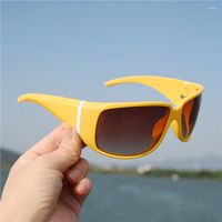 Gafas de sol Vazrobe Mujeres amarillas Gafas polarizadas para gafas de moda femenina cara pequeña y amplia templo a prueba de viento