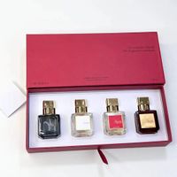 Maison Baccarat Perfume Set Rouge 540 4pcs Extrait Eau de Parfum Paris Fragance Man Woman Colonia Spray Longing olor a largo plazo 30mlx4 25mlx4 Kit