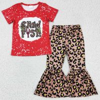 New Fashion Baby Girl Clothes Set Crawfish Print Cute Kids C...