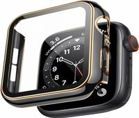 Cover for Apple Watch Case 45mm 41mm PC Bumper Tempered Glas...