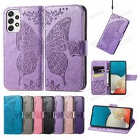 Imprint Butterfly Flower Pu Leather Wallet Cases For Samsung...
