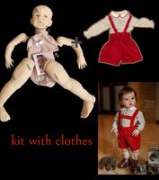 Dolls Kit With Dress FBBD 25inch Bebe Reborn Doll Kit Sandie...