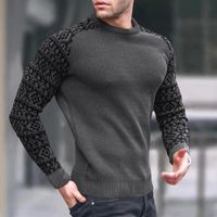 Suéteres masculinos Sweater de malha de inverno Europeu e americano Moda masculina Waffle Top malha de manga comprida pescoço redondo Slim Pullover multicolor 221206
