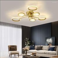 Kronleuchter moderne und einfache LED -Deckenlampe Licht Luxus Mode Net Red Creative Pers￶nlichkeit Kunst Wohnzimmerlampen