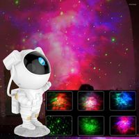 Gece Işıkları Astronot Projektör Lamba Projeksiyon Led Işık Karikatür Space Masa Yıldızlı Bebek Yatak Odası Ev Dekoru Yaratıcı Hediye