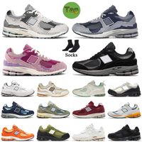 2002 r, b, 2002 r, tênis femininos, luxuosos sapatos casuais, 3 andares, caixa preta e branca, chuva cor - de - Rosa,