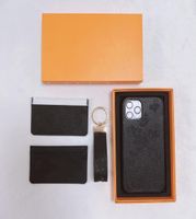 3 штука для iPhone Case Cash Case держатель карты для ключей роскошной моды кожаные женщины подарочный набор ix13pro max с Box8089817
