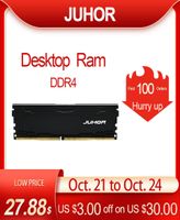 JUHOR MEMORIA RAM DDR4 16 Go 4 Go 8 Go 32 Go Mémoire de bureau UDIMM 2133MHz 2400MHz 2666MHz 3000MHz Nouveaux Rams DIMM avec dissipateur thermique599325