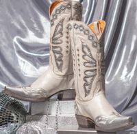 Ботинки женская западная дизайн серебряная ботин