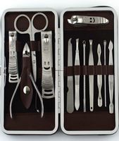 Top12pcs unhas manicure e kit pedicure scissor tweezer kit kit utily clipper utily kit de aço inoxidável atendimento de unhas para 8964296