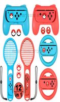 1 Nintendoswitch Aksesuarlarında 2 Direksiyon Simidi Tenis Raket Tutma Kavrama 6 Nitendo Switch Joy Con Controller oyunu Cont4897269