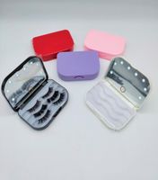 LED 3 pairs 3D Mink Eyelash plastic Package Boxes False Eyel...