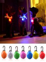 LED Flashlight Köpek Kedi Yaka Parlayan Kolye Gece Güvenlik Evcil Hayvan Kurşunları Kolye Işık Parlak Dekorasyon Köpekler için 6090108