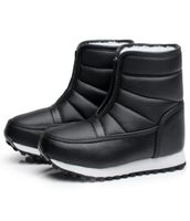 Bottes fourrures femmes rembourr￩es par temps froid ￩tanche ￠ la cheville chaude neige zip anti-aslip ￩paissis botas de mujer5085376