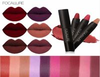 Focallure 19 Colors Matte Lipstick Lipstick ER Longlasting impermeable easytouse nude cosmetics Cosmetic labios2440930