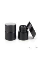 UV -bescherming Volledig zwart 5 ml Glazen crème Jars flessen Wax Dab Dry Herb Concentate Container RRE103907567921