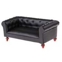 Kitchens Play Food Retro miniature leather long sofa couch 1...